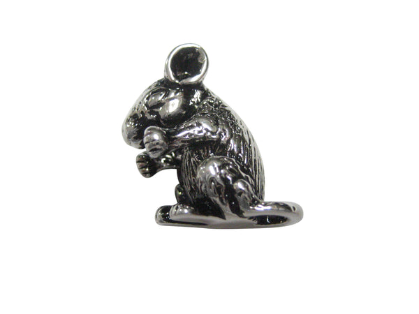 Silver Toned Detailed Chinchilla Magnet
