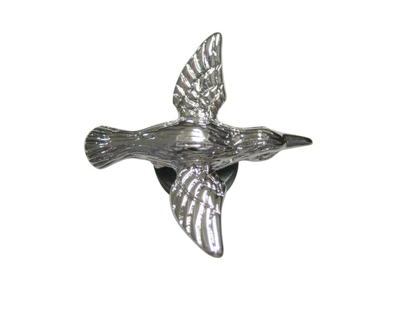 Silver Toned Detailed Hummingbird Magnet