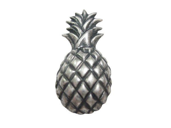 Silver Toned Detailed Pineapple Fruit Magnet