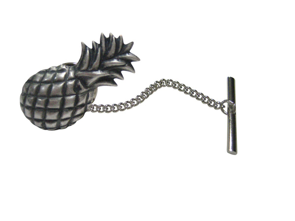 Silver Toned Detailed Pineapple Fruit Tie Tack