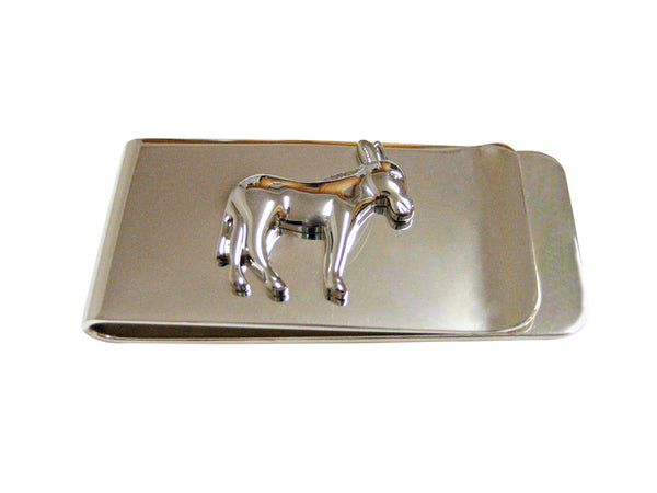 Silver Toned Donkey Money Clip