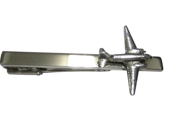 Silver Toned Douglas Dakota C47 Skytrain Plane Tie Clip