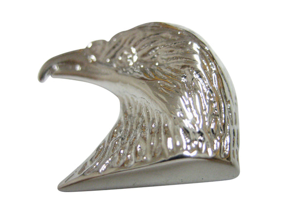 Silver Toned Eagle Head Magnet
