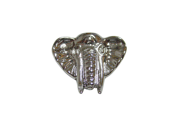 Silver Toned Elephant Head Magnet