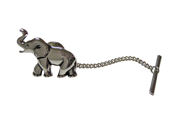 Silver Toned Elephant Tie Tack
