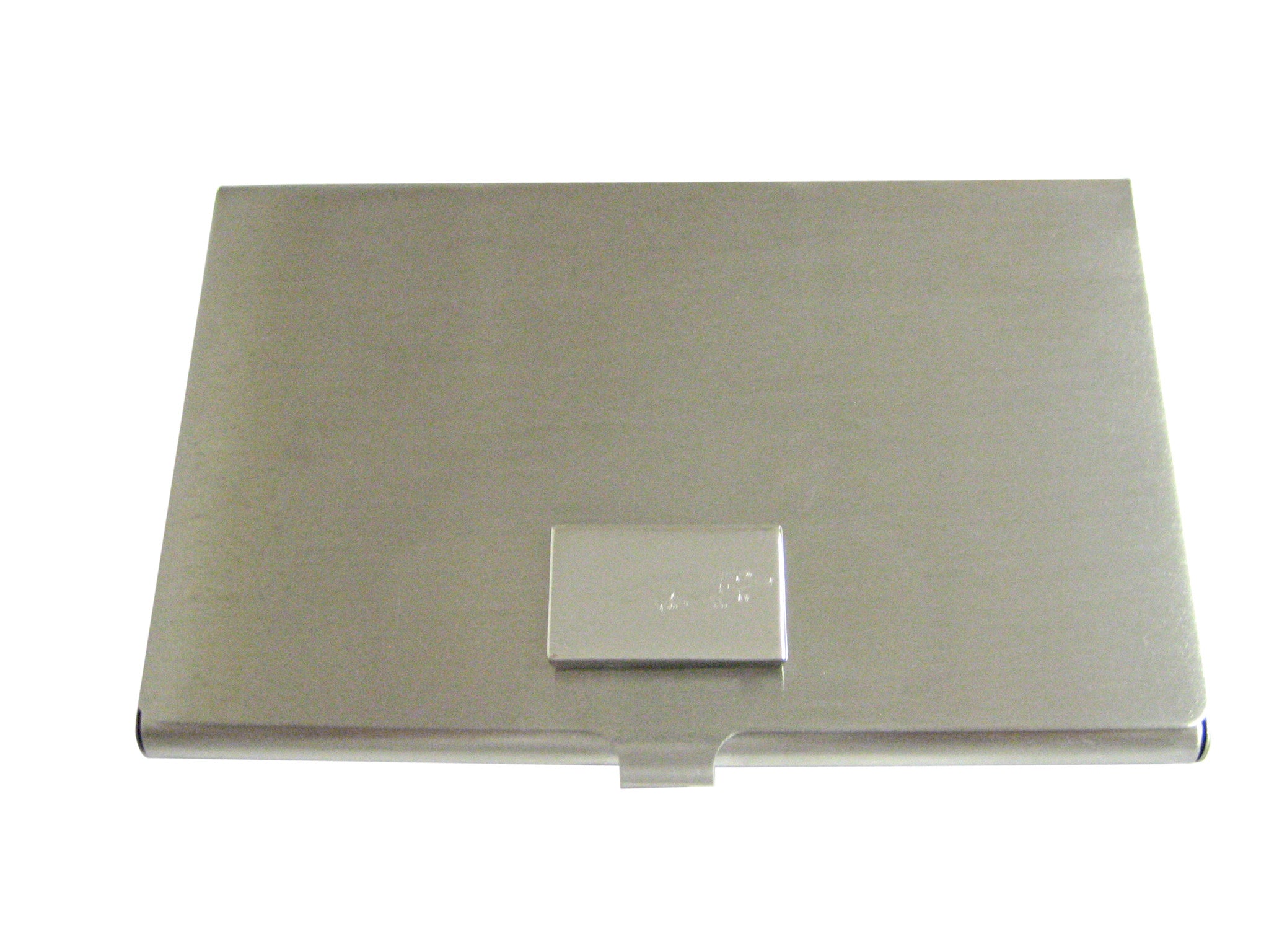 Silver Toned Etched Alligator Business Card Holder