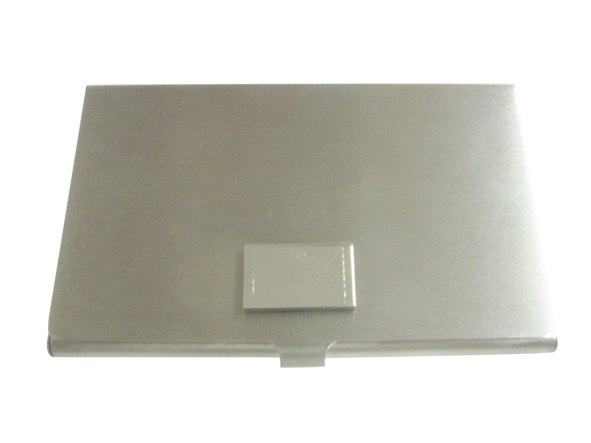 Silver Toned Etched Antigua and Barbuda Flag Pendant Business Card Holder