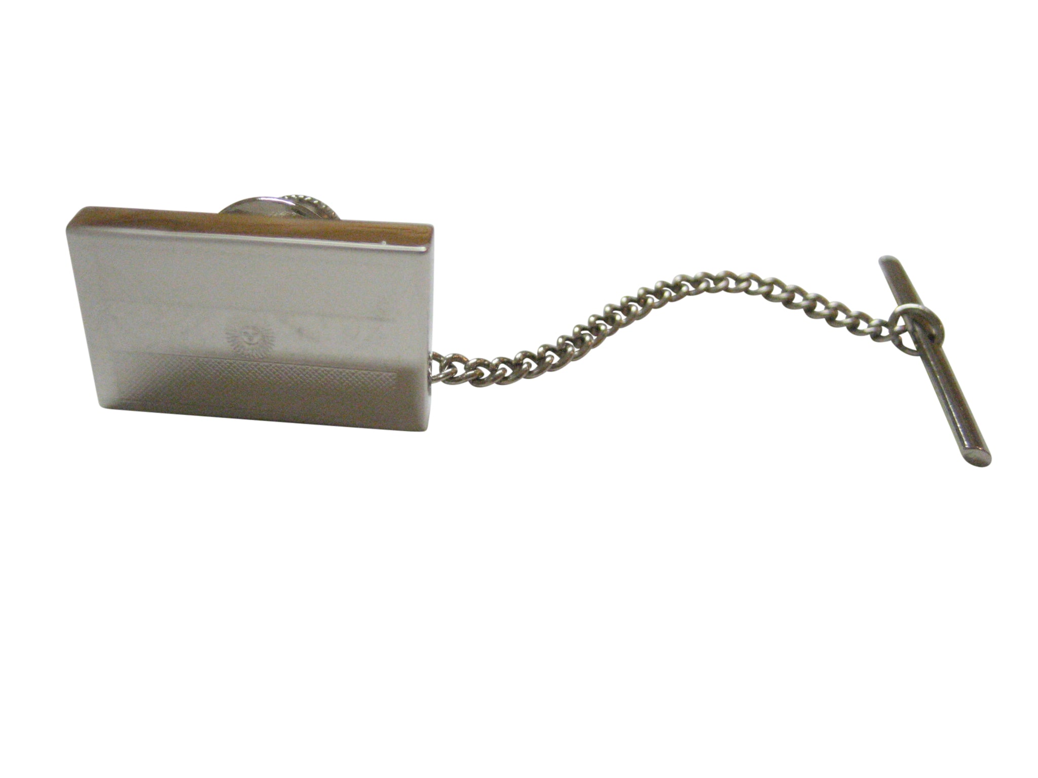 Silver Toned Etched Argentina Flag Tie Tack