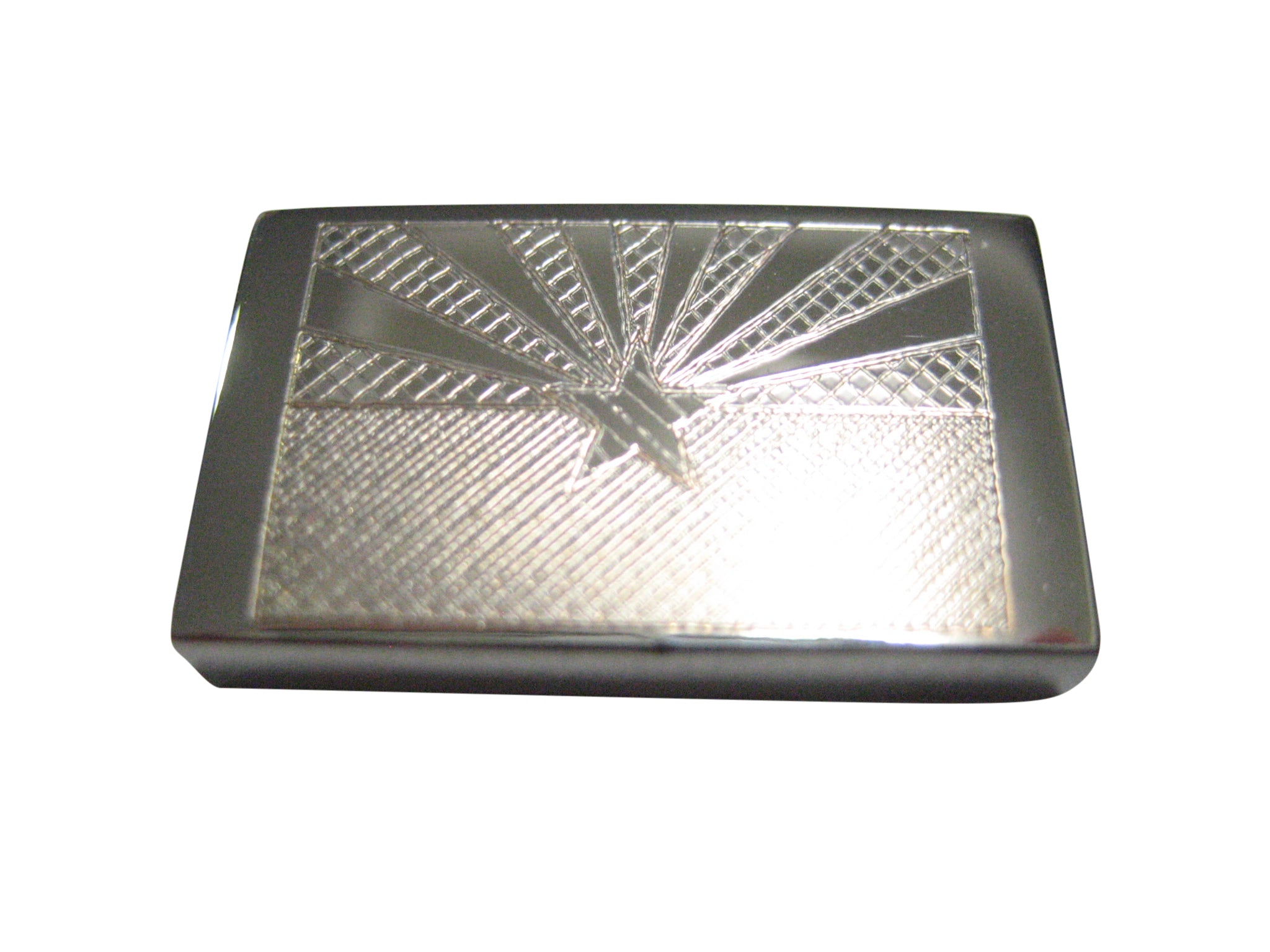 Silver Toned Etched Arizona State Flag Magnet