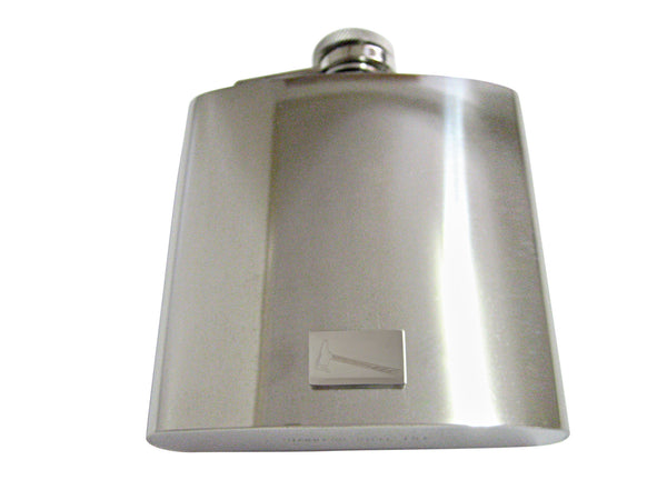Silver Toned Etched Axe 6 Oz. Stainless Steel Flask