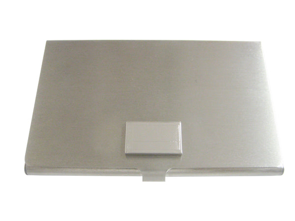 Silver Toned Etched Belarus Flag Business Card Holder