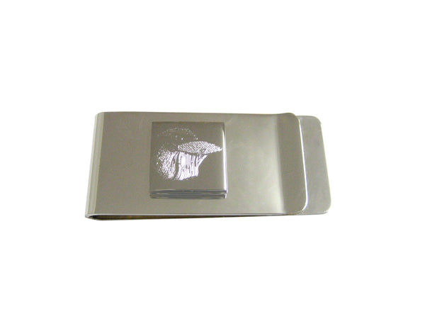 Silver Toned Etched Betta Fish Money Clip