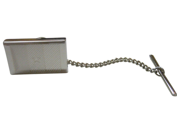 Silver Toned Etched Cameroon Flag Tie Tack