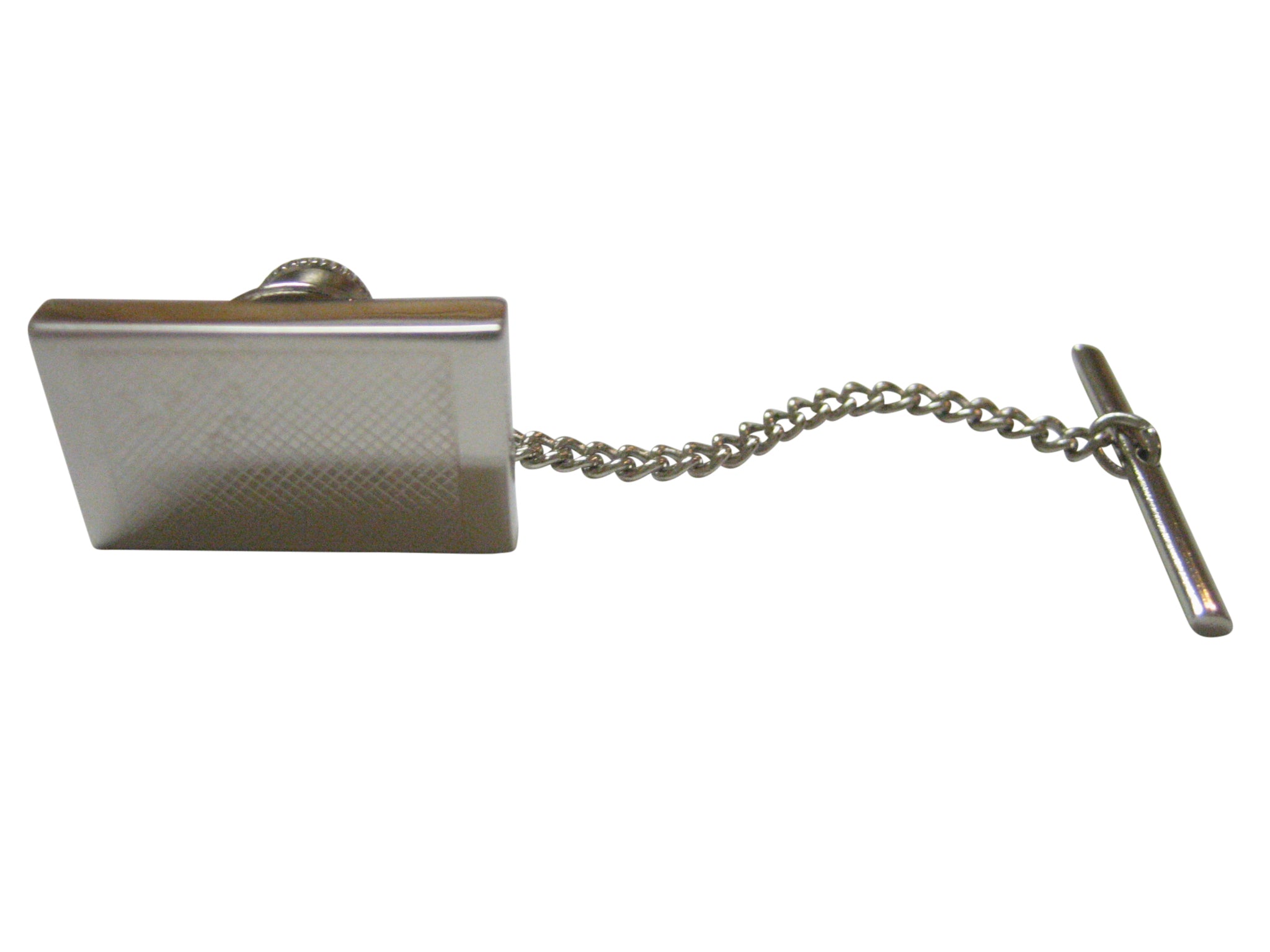 Silver Toned Etched China Flag Tie Tack