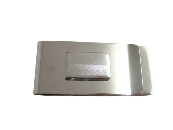 Silver Toned Etched Colombia Flag Money Clip