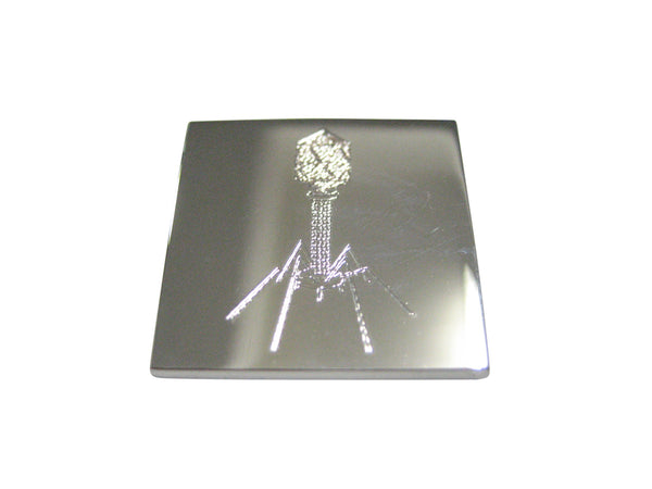 Silver Toned Etched Complex Virus Magnet