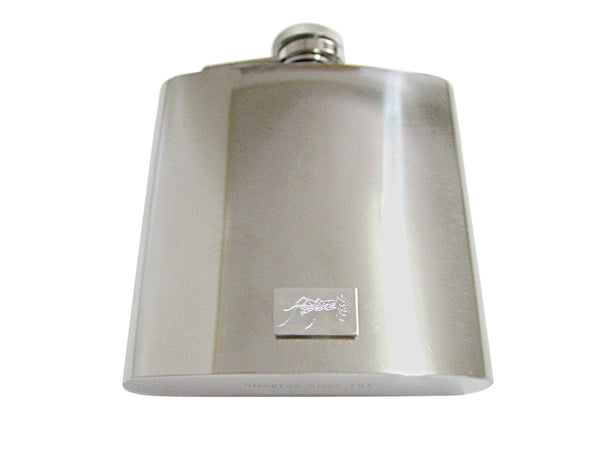 Silver Toned Etched Detailed Ant Bug Insect 6 Oz. Stainless Steel Flask
