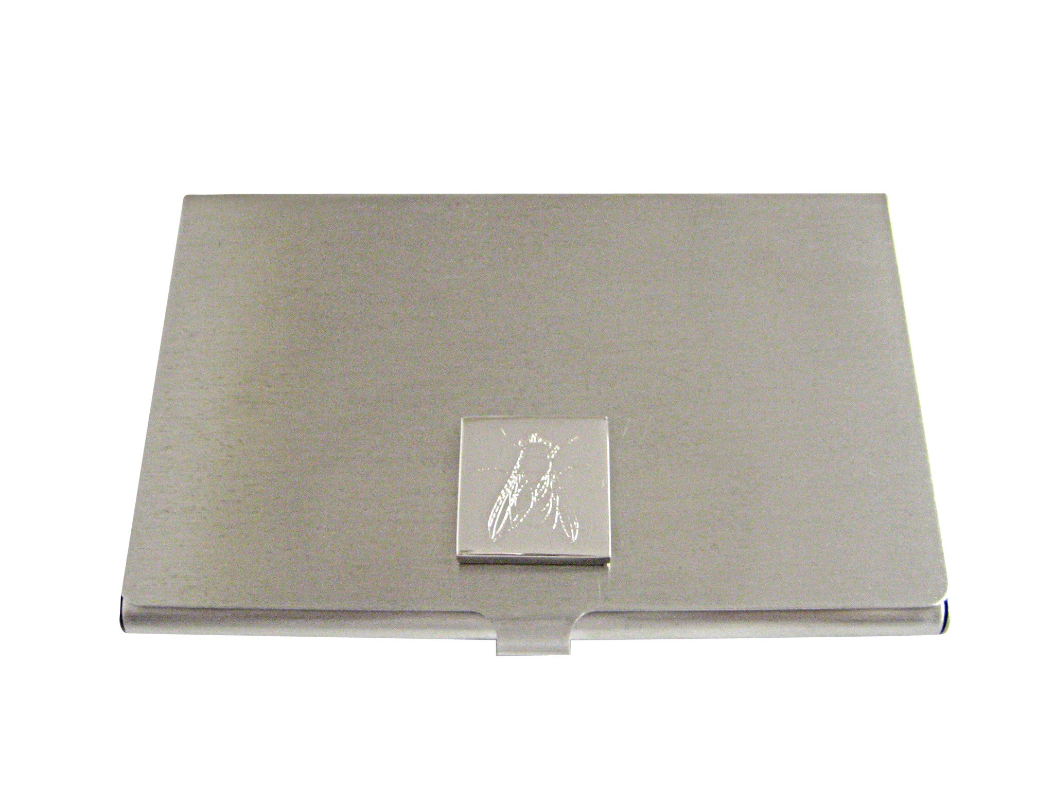 Card Mount Insect Silver Toned Etched Detailed Fly Bug Insect Business Card Holder ...