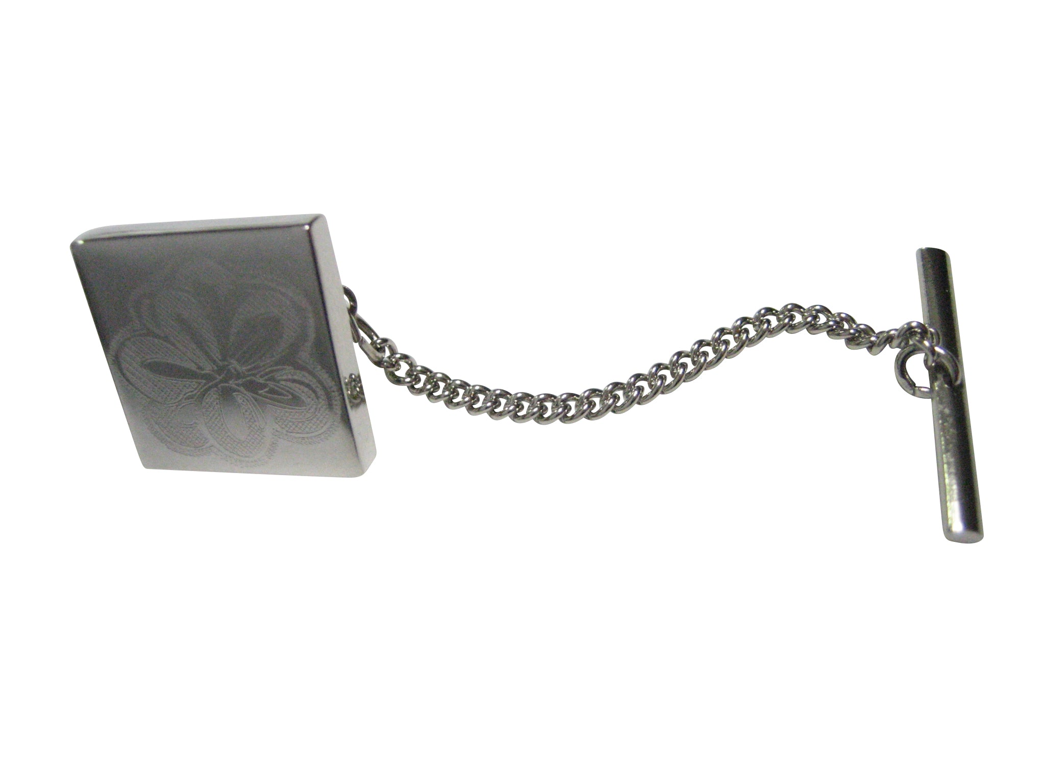 Silver Toned Etched Drosera Aliciae Alice Sundew Carnivorous Plant Tie Tack