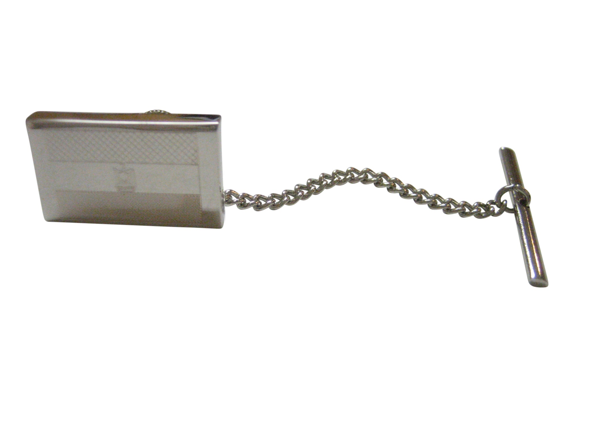 Silver Toned Etched Egypt Flag Tie Tack