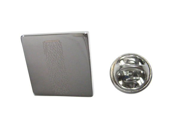 Silver Toned Etched Helical Virus Lapel Pin