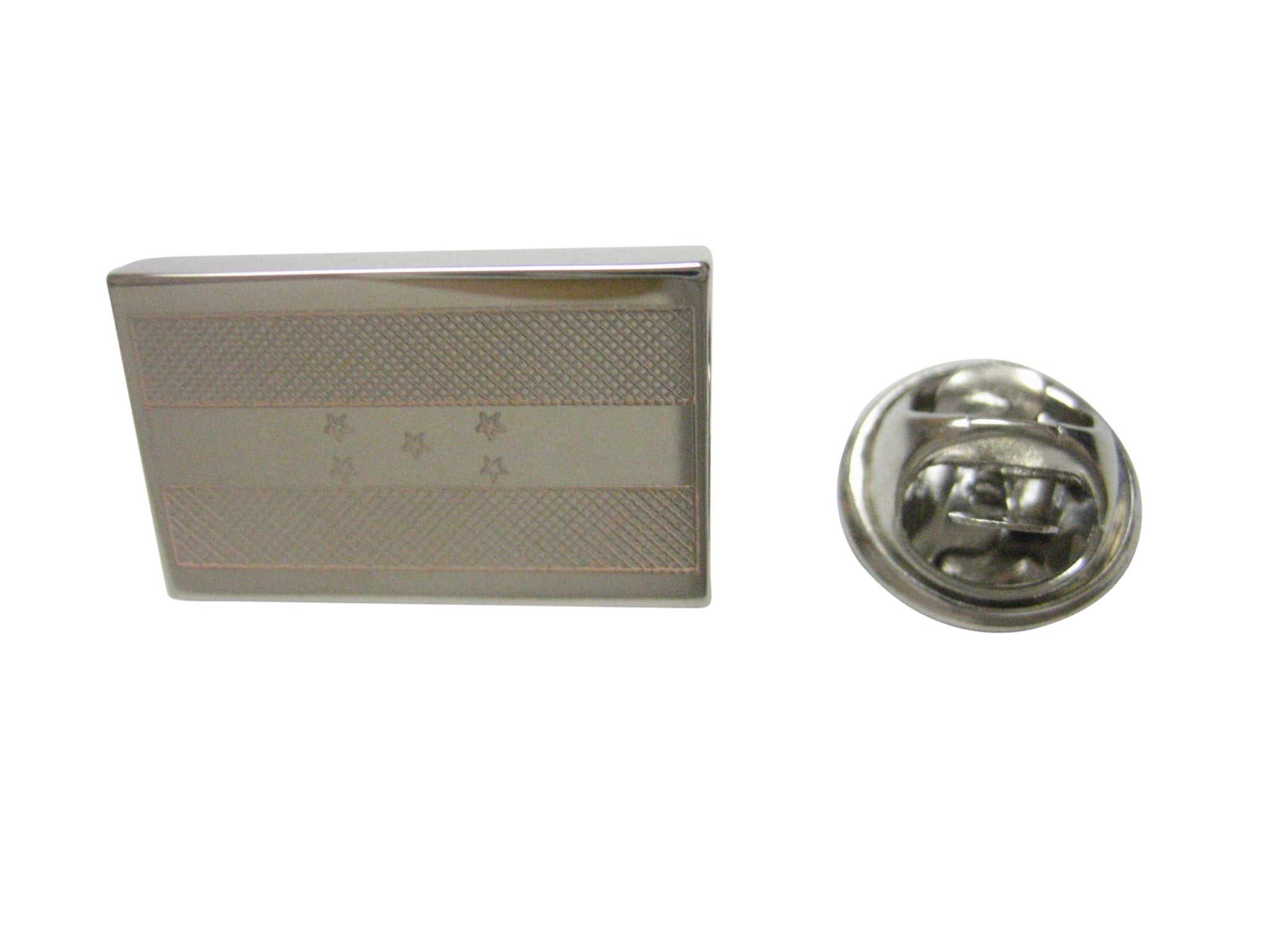 Silver Toned Etched Honduras Flag Lapel Pin