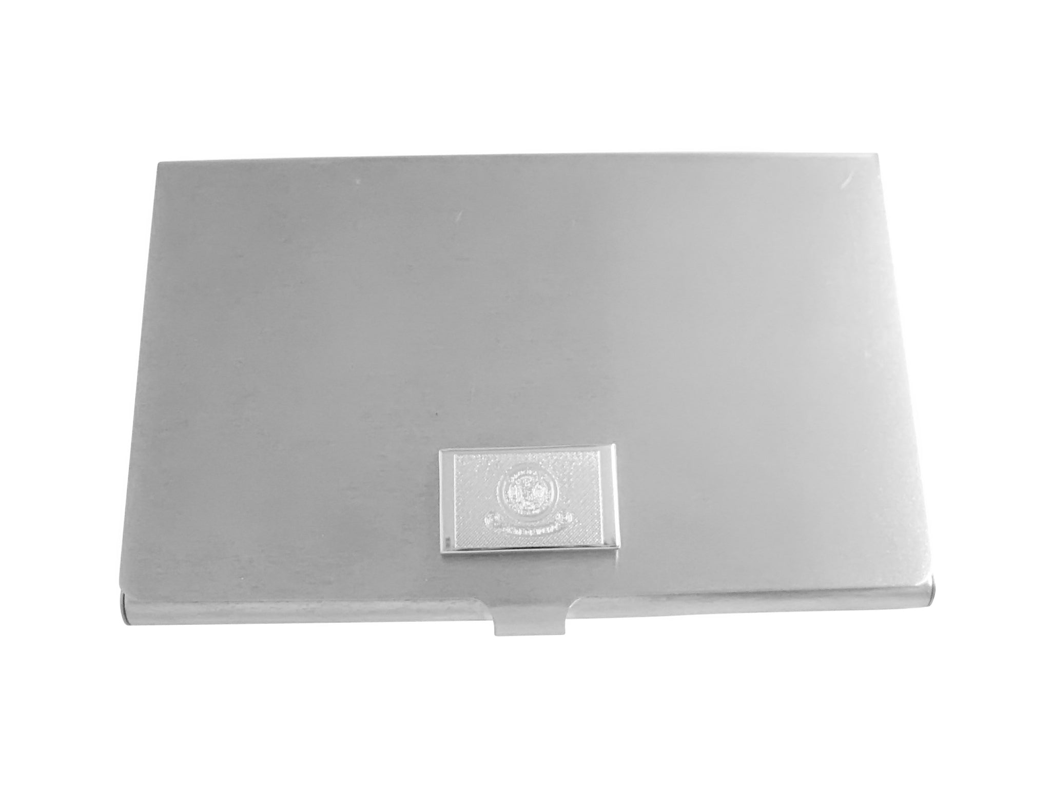 Silver Toned Etched Idaho State Flag Business Card Holder