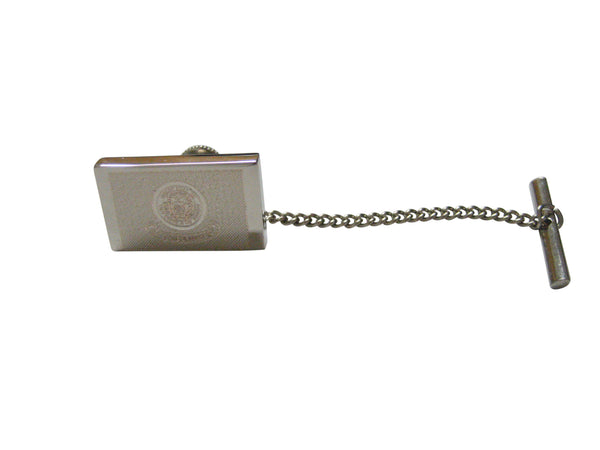 Silver Toned Etched Idaho State Flag Tie Tack