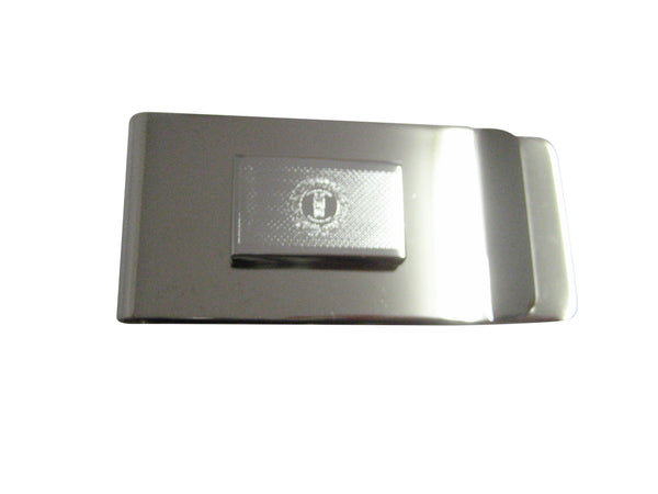 Silver Toned Etched Kentucky State Flag Money Clip