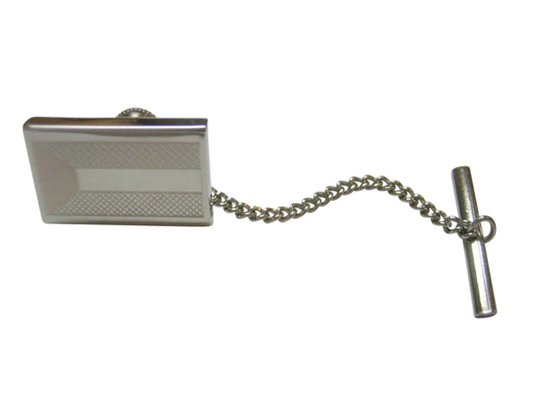 Silver Toned Etched Kuwait Flag Tie Tack