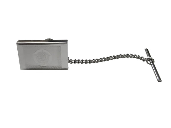 Silver Toned Etched Minnesota State Flag Tie Tack