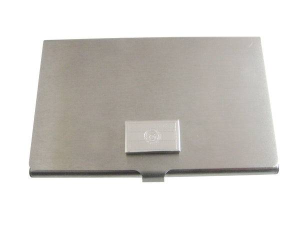 Silver Toned Etched Missouri State Flag Business Card Holder