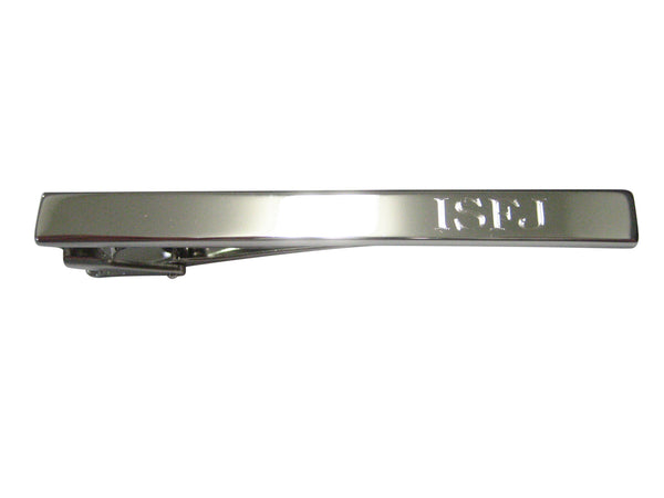 Silver Toned Etched Myers Briggs ISFJ Tie Clip