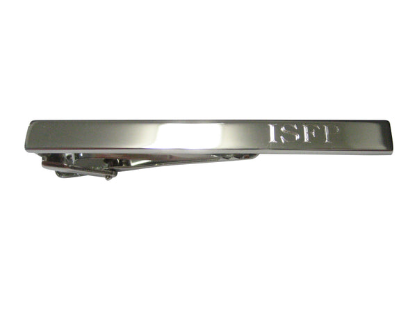 Silver Toned Etched Myers Briggs ISFP Tie Clip