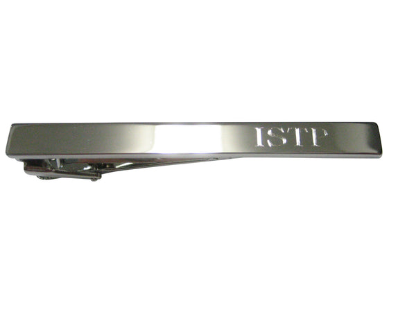 Silver Toned Etched Myers Briggs ISTP Tie Clip