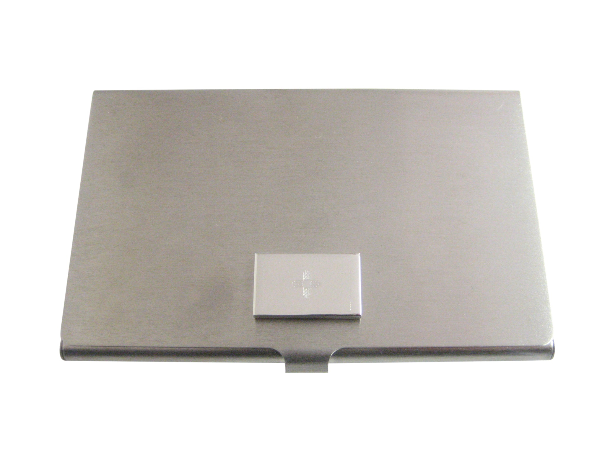 Silver Toned Etched New Mexico State Flag Business Card Holder