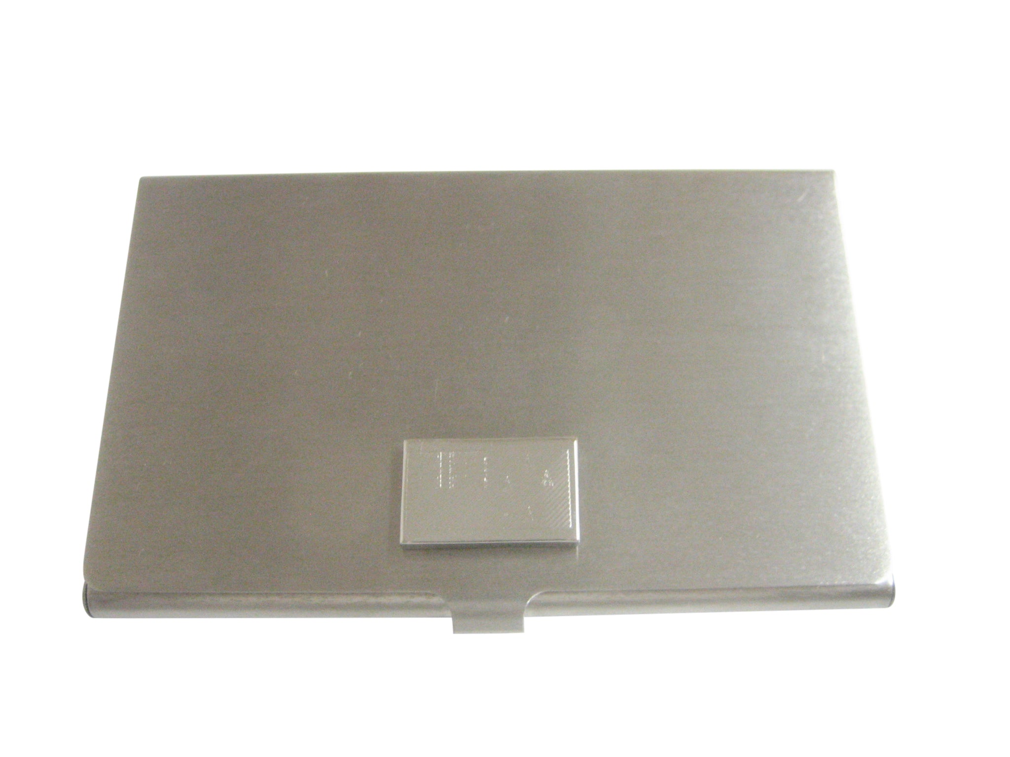 Silver Toned Etched New Zealand Flag Pendant Business Card Holder