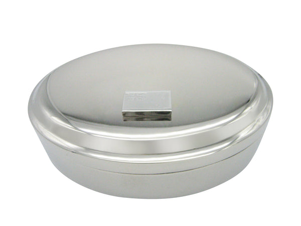 Silver Toned Etched New Zealand Flag Pendant Oval Trinket Jewelry Box