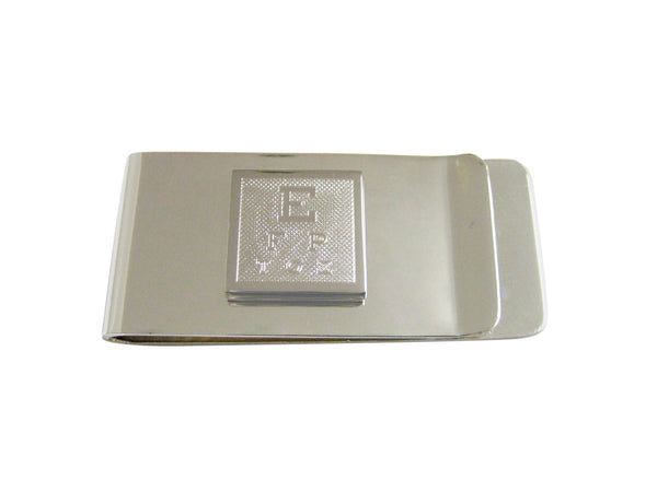 Silver Toned Etched Optometrist Money Clip