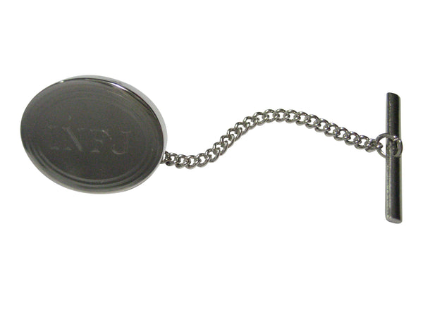 Silver Toned Etched Oval Myers Briggs INFJ Tie Tack