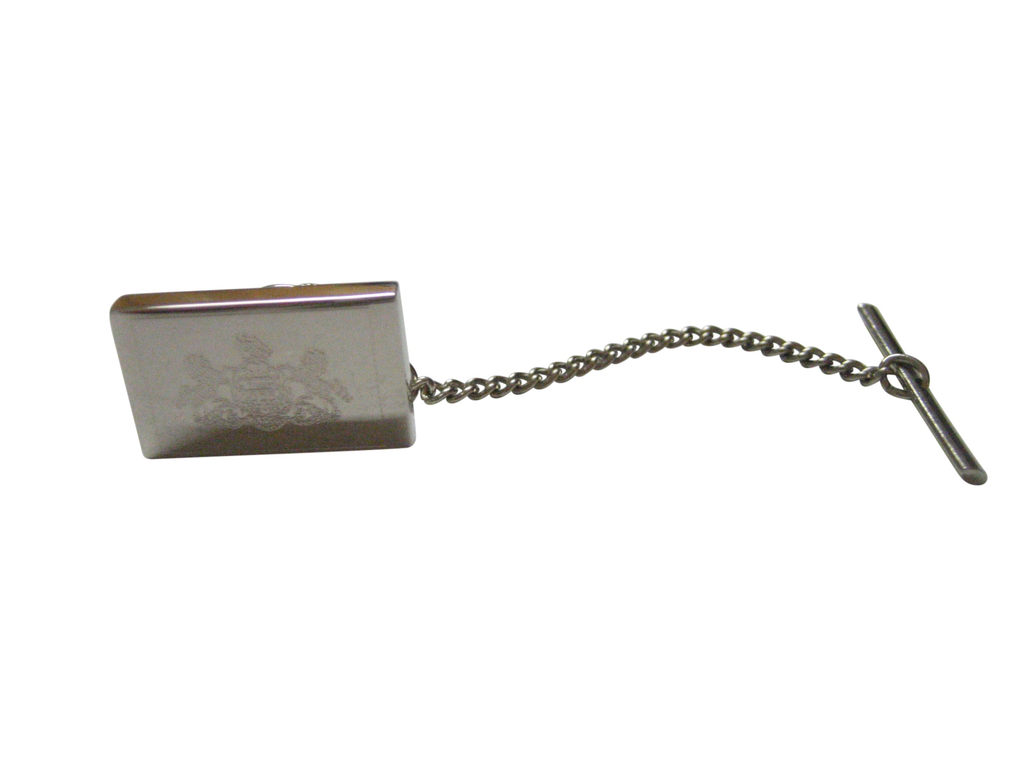 Silver Toned Etched Pennsylvania State Flag Tie Tack
