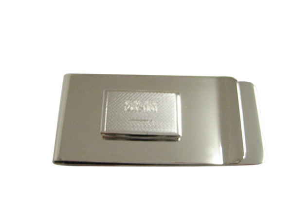 Silver Toned Etched Saudi Arabia Flag Money Clip