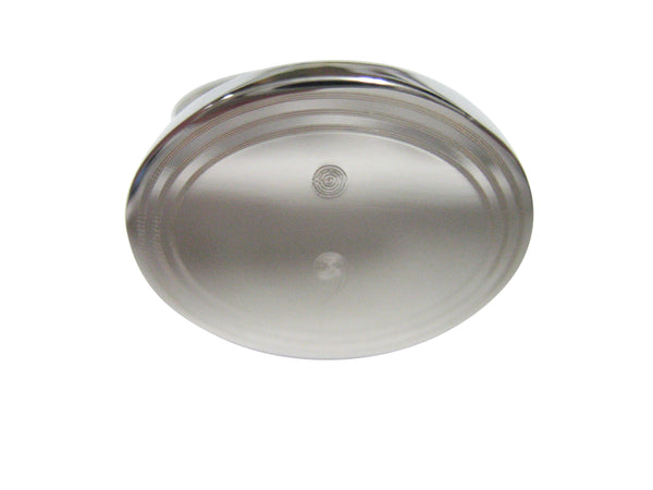 Silver Toned Etched Semicolon Sign Pendant Adjustable Size Fashion Ring