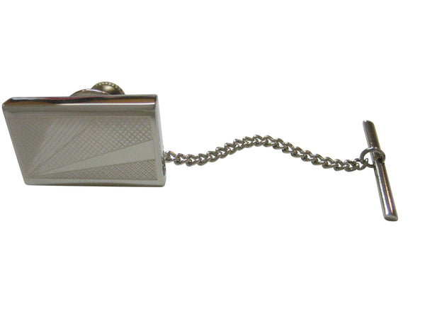 Silver Toned Etched Seychelles Flag Tie Tack