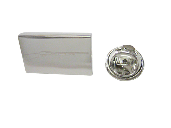 Silver Toned Etched Shotgun Lapel Pin