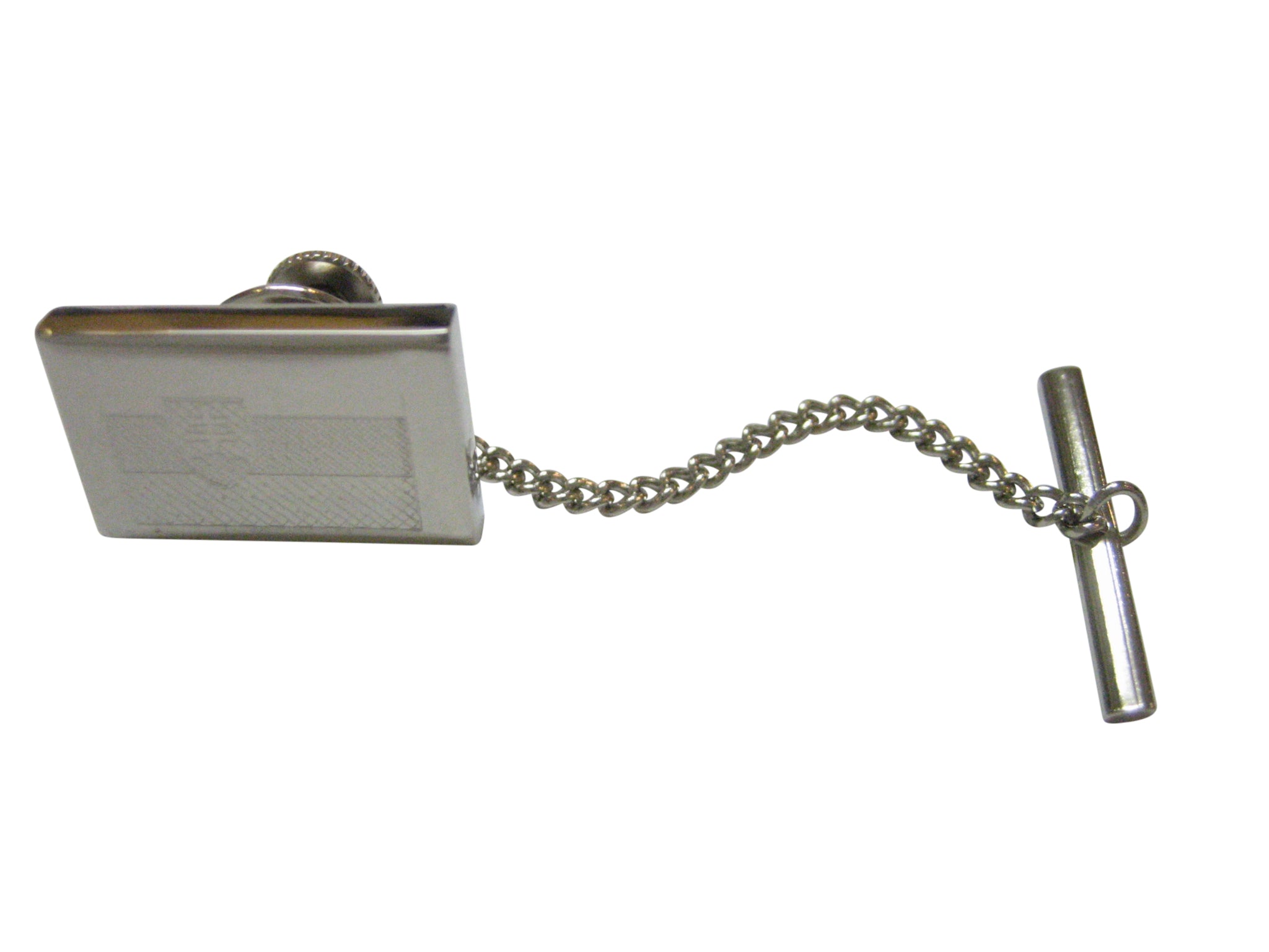 Silver Toned Etched Slovakia Flag Tie Tack