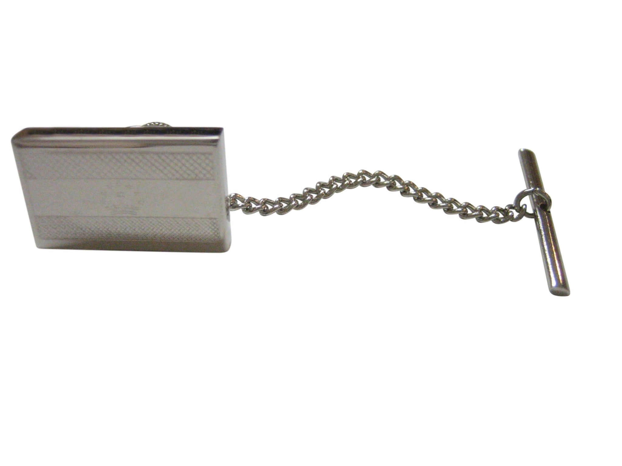 Silver Toned Etched Tajikistan Flag Tie Tack