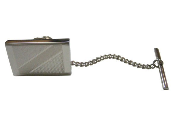 Silver Toned Etched Tanzania Flag Tie Tack
