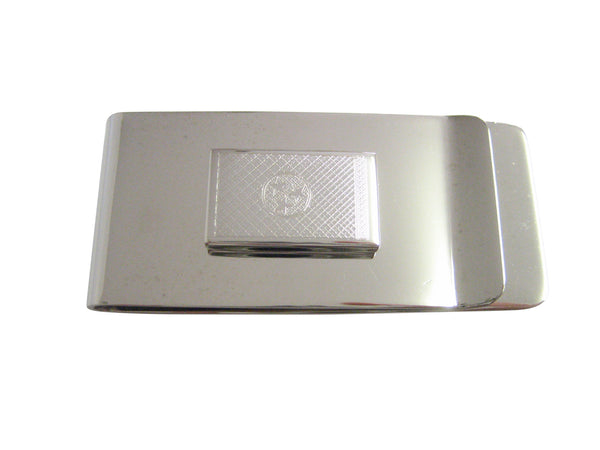 Silver Toned Etched Tennessee State Flag Money Clip