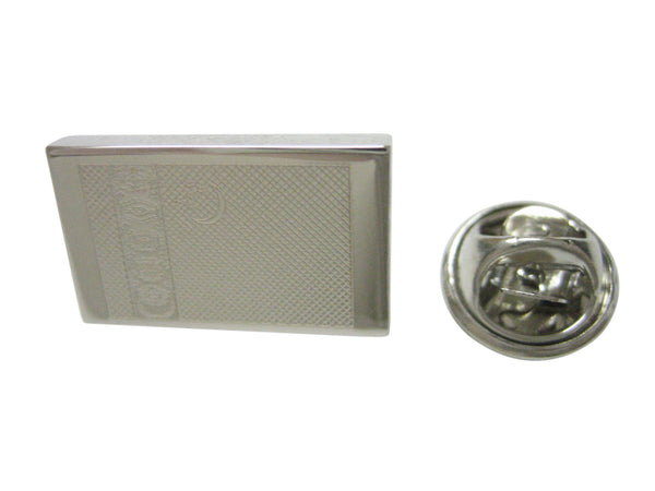 Silver Toned Etched Turkmenistan Flag Lapel Pin